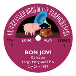 Coliseum, Largo, USA - 24th July 1987 - Bon Jovi