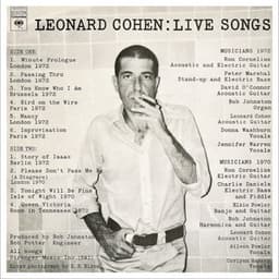 Live Songs - Leonard Cohen