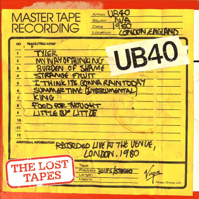 The Lost Tapes - Live At The Venue 1980 - UB40